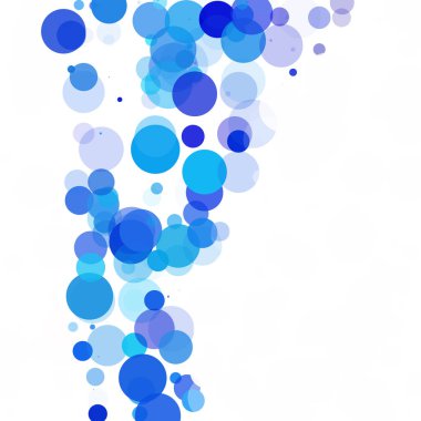 Kabarcıklar benzersiz mavi parlak vektör arka plan