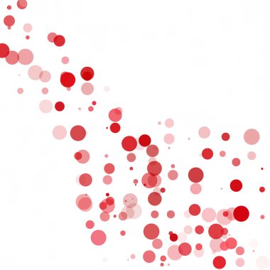 Kabarcıklar daire noktalar benzersiz kırmızı parlak vektör arka plan