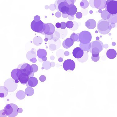 Kabarcıklar daire noktalar benzersiz mor parlak vektör arka plan