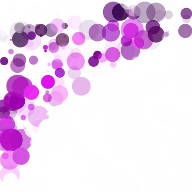 Kabarcıklar daire noktalar benzersiz mor parlak vektör arka plan