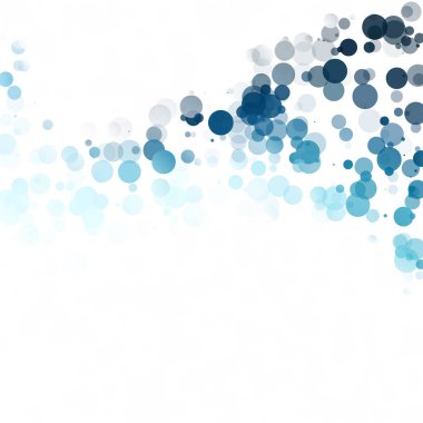 Baloncuklar Çemberi Noktaları Eşsiz Mavi Parlak Vektör Arkaplanı