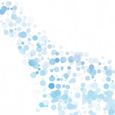 Baloncuklar Çemberi Noktaları Eşsiz Mavi Parlak Vektör Arkaplanı