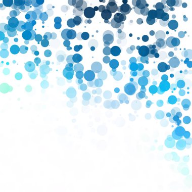 Baloncuklar Çemberi Noktaları Eşsiz Mavi Parlak Vektör Arkaplanı