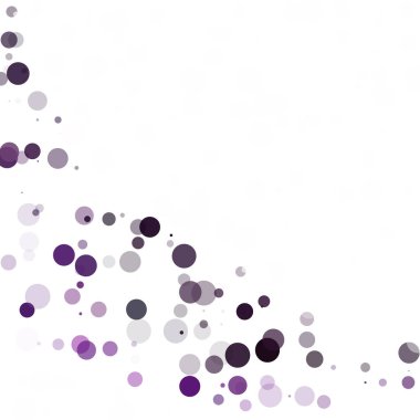 Kabarcıklar daire noktalar benzersiz mor parlak vektör arka plan