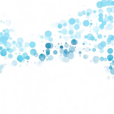 Baloncuklar Çemberi Noktaları Eşsiz Mavi Parlak Vektör Arkaplanı