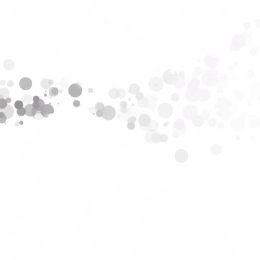 Kabarcıklar daire noktalar benzersiz gri beyaz parlak vektör arka plan