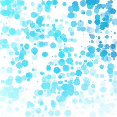 Baloncuklar Çemberi Noktaları Eşsiz Mavi Parlak Vektör Arkaplanı