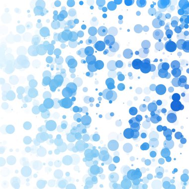 Baloncuklar Çemberi Noktaları Eşsiz Mavi Parlak Vektör Arkaplanı