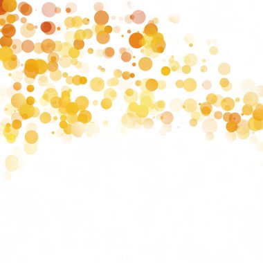 Kabarcıklar daire noktalar benzersiz turuncu parlak vektör arka plan