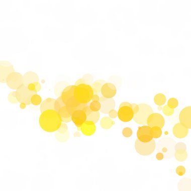 Kabarcıklar daire noktalar benzersiz sarı parlak vektör arka plan