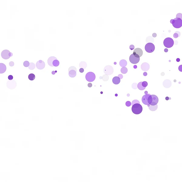 Bubbles Circle Dots Unique Purple Bright Vector Background — Stock Vector