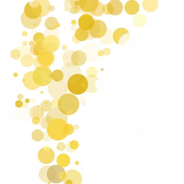 Burbujas Amarillo Único Brillante Fondo Vectorial — Archivo Imágenes Vectoriales