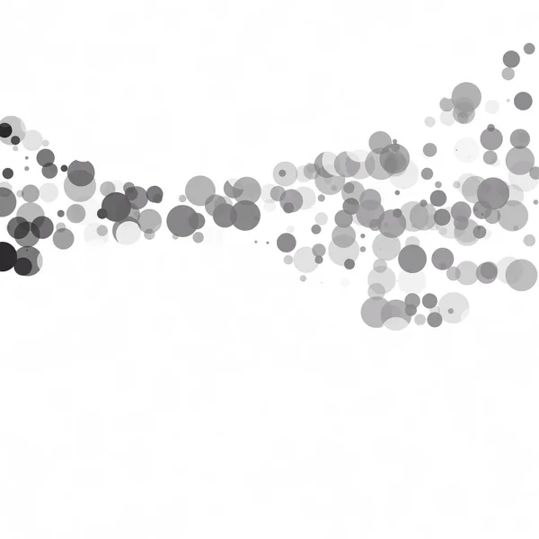 Bubliny Circle Dots Jedinečné Černé Světlé Vektorové Pozadí — Stockový vektor