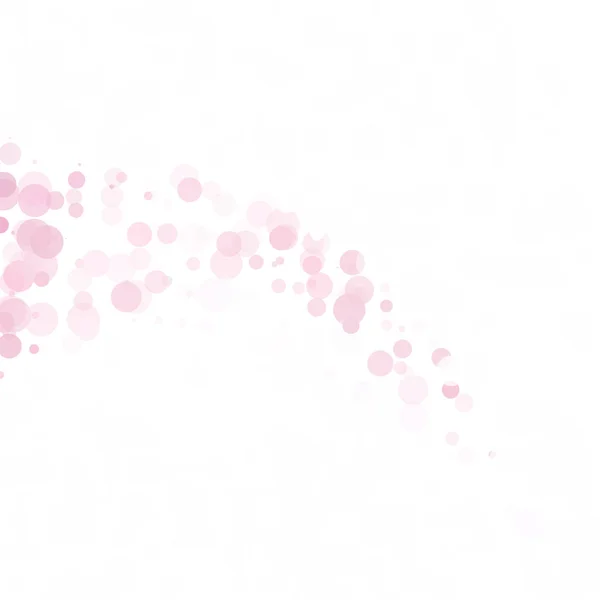 泡サークル ドット ユニークなピンク明るいベクトル背景 — ストックベクタ