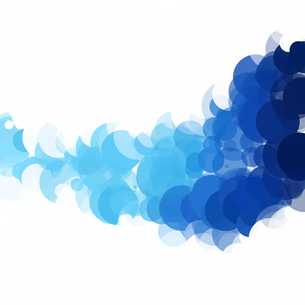 Blasen Kreis Punkte Einzigartige Blaue Helle Vektor Hintergrund — Stockvektor