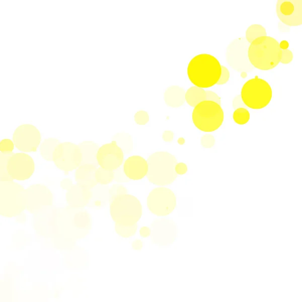 泡のユニークな黄色明るいベクトルの背景 — ストックベクタ