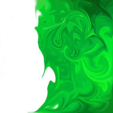 Dijital akrilik renk girdap veya benzer mermer Twist yeşil doku arka plan