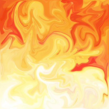 Turuncu dijital akrilik renk girdap veya benzer mermer Twist arka plan doku