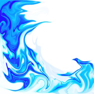 Dijital akrilik renk girdap veya benzer mermer Twist mavi arka plan doku