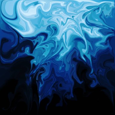 Dijital akrilik renk girdap veya benzer mermer Twist mavi arka plan doku