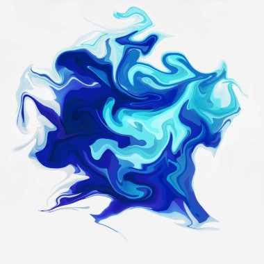 Dijital akrilik renk girdap veya benzer mermer Twist mavi arka plan doku