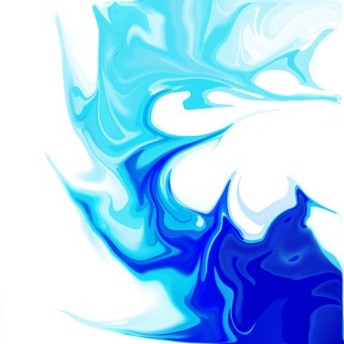 Dijital akrilik renk girdap veya benzer mermer Twist mavi arka plan doku