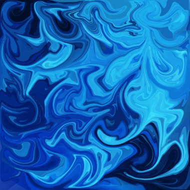 Dijital akrilik renk girdap veya benzer mermer Twist mavi arka plan doku