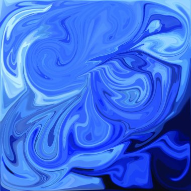 Dijital akrilik renk girdap veya benzer mermer Twist mavi arka plan doku
