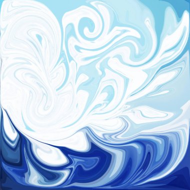 Dijital akrilik renk girdap veya benzer mermer Twist mavi arka plan doku