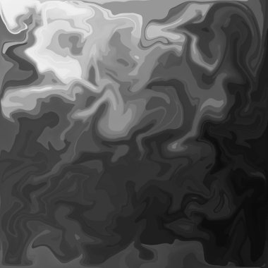 Dijital akrilik renk girdap veya benzer mermer büküm siyah arka plan doku