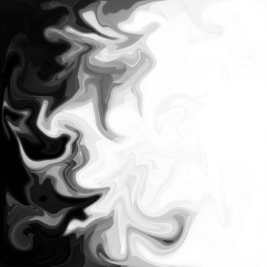 Dijital akrilik renk girdap veya benzer mermer büküm siyah arka plan doku