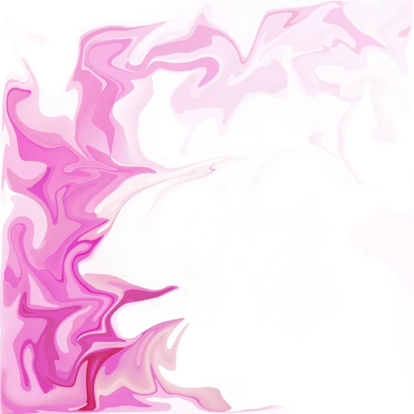 Pink Digital Acrylic Color Swirl Similar Marble Twist Texture Background — Stock Photo, Image