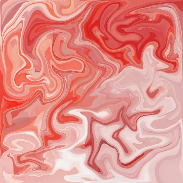 Red Digital Acrylic Color Swirl Similar Marble Twist Texture Background — Stock Photo, Image