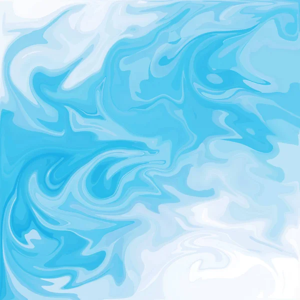 Blue Digital Acrylic Color Swirl Similar Marble Twist Texture Background — Stock Photo, Image