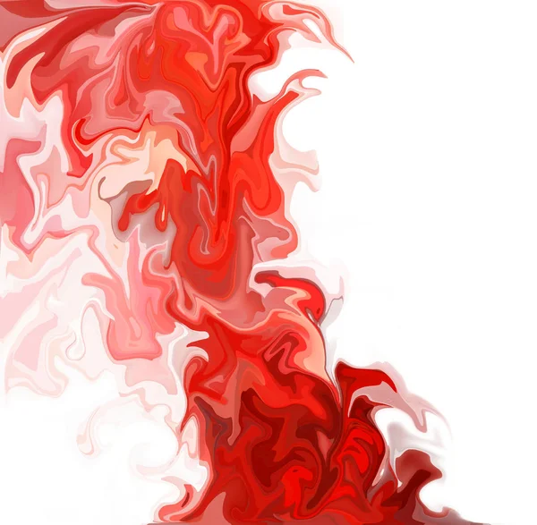 Κόκκινο Ψηφιακή Ακρυλικό Χρώμα Στροβιλισμού Παρόμοια Μαρμάρου Συστροφής Υφή Φόντου — Φωτογραφία Αρχείου