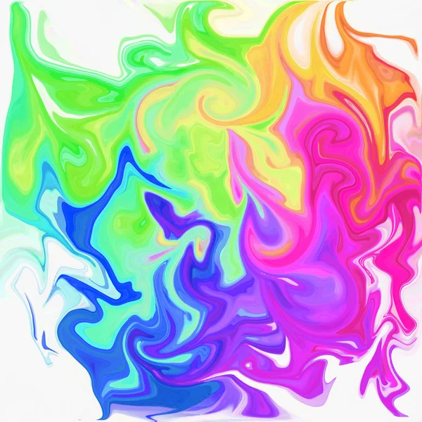 Цветной Цифровой Акриловый Цветовой Вихрь Аналогичный Мраморный Твист Текстуры Фон — стоковое фото