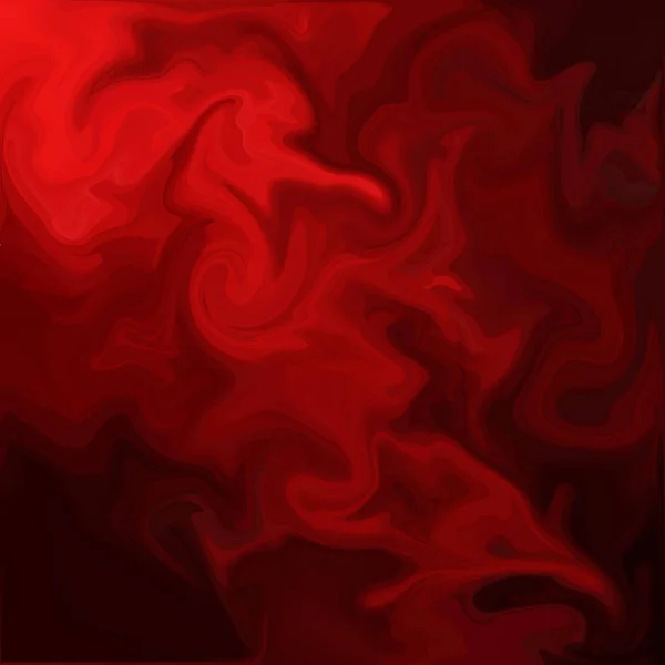 Röd Digital Akryl Färg Virvel Eller Liknande Marmor Twist Textur — Stockfoto