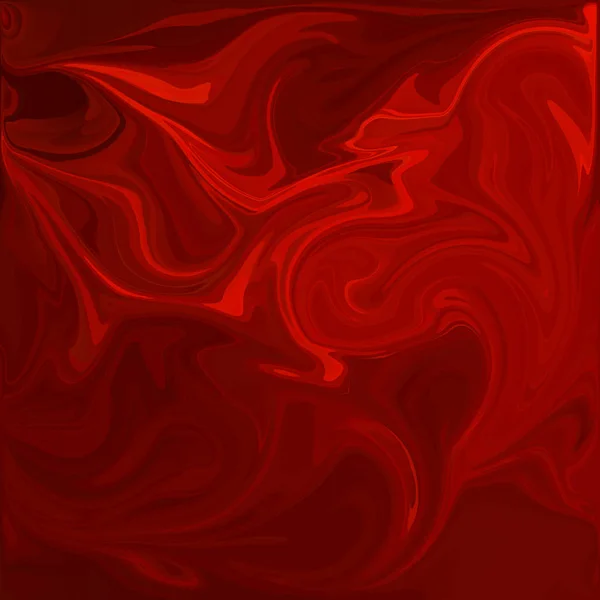 Red Digital Acrylic Color Swirl Similar Marble Twist Texture Background — Stock Photo, Image