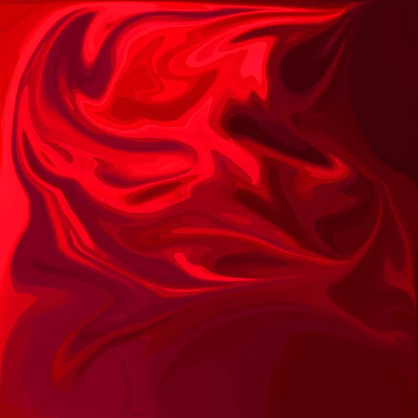 红色数字丙烯酸色漩涡或类似大理石扭转纹理背景 — 图库照片