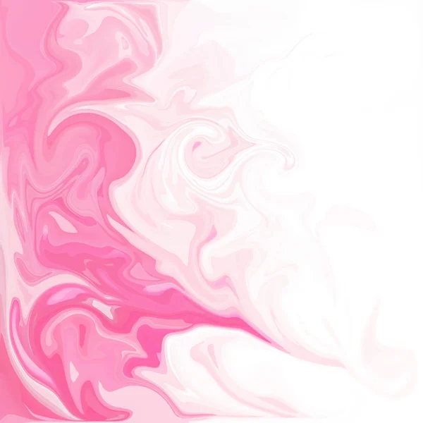 デジタル アクリル カラー渦巻または類似した大理石のねじれをピンクの背景のテクスチャ — ストック写真