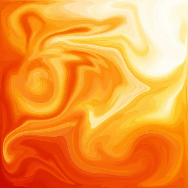 橙色数字丙烯酸颜色漩涡或类似的大理石扭曲纹理背景 — 图库照片