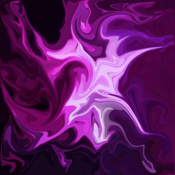 Фиолетовый Цифровой Акриловый Цвет Вихрь Аналогичный Мраморный Твист Текстуры Фон — стоковое фото