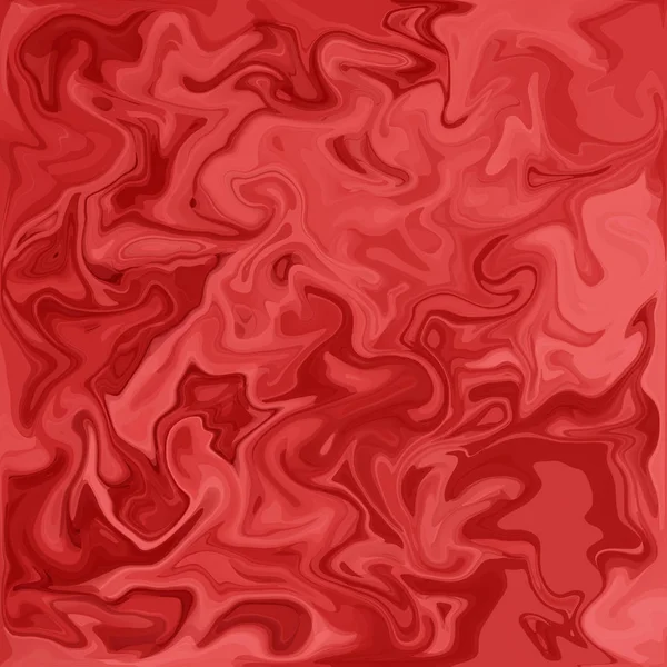 Colore Acrilico Digitale Rosso Turbinio Simile Marmo Torsione Texture Sfondo — Foto Stock