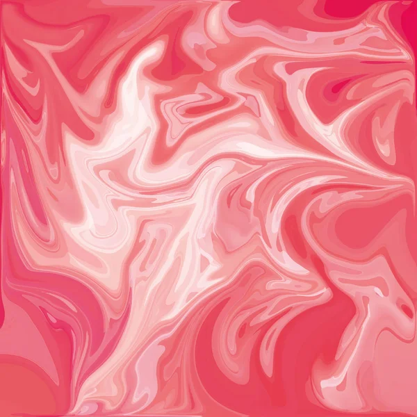 Red Digital Acrylic Color Swirl Similar Marble Twist Texture Background — Stock Photo, Image