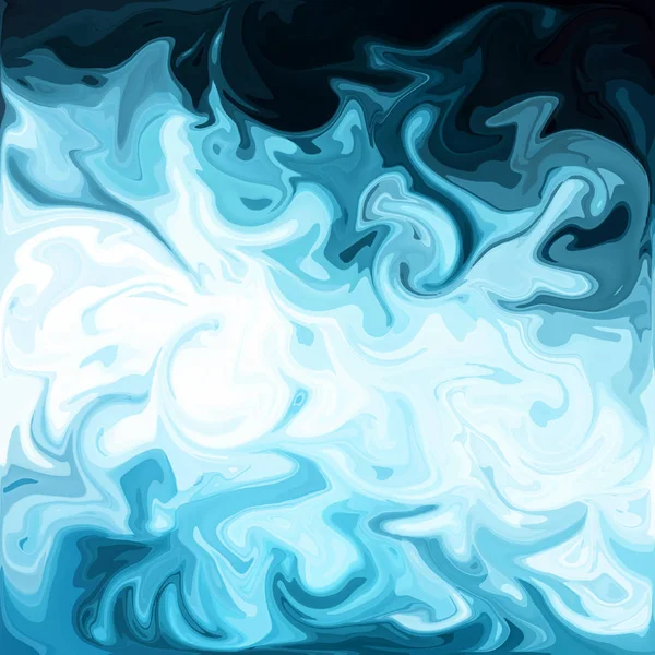 Blaue Digitale Acrylfarbe Wirbel Oder Ähnliche Marmor Twist Textur Hintergrund — Stockfoto