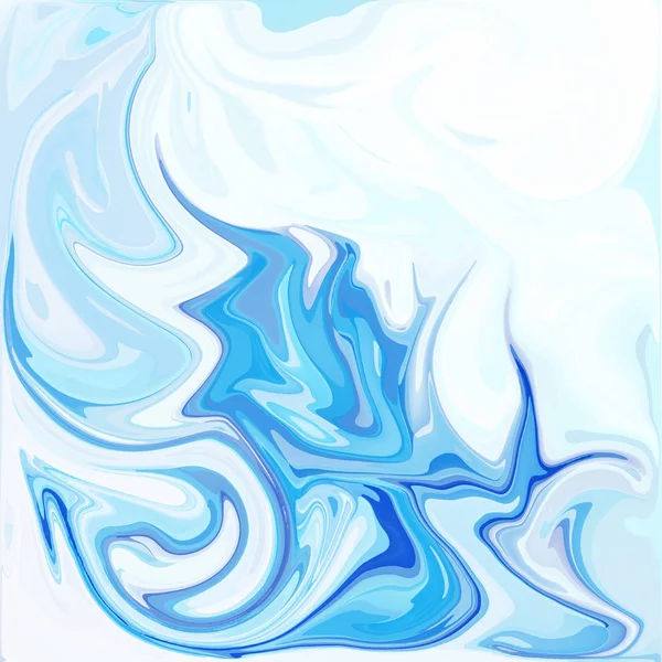 Blå Digital Akryl Färg Virvel Eller Liknande Marmor Twist Textur — Stockfoto