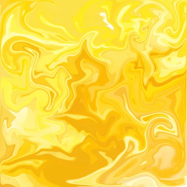 Желтый Цифровой Акриловый Цвет Вихрь Аналогичный Мраморный Твист Текстуры Фон — стоковое фото