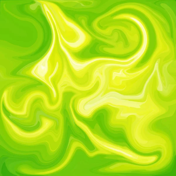 Green Digital Acrylic Color Swirl Similar Marble Twist Texture Background — Stock Photo, Image