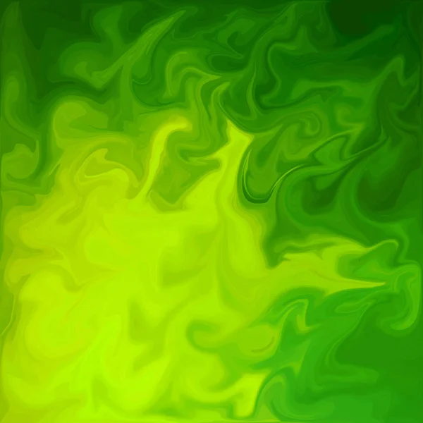 Green Digital Acrylic Color Swirl Similar Marble Twist Texture Background — Stock Photo, Image