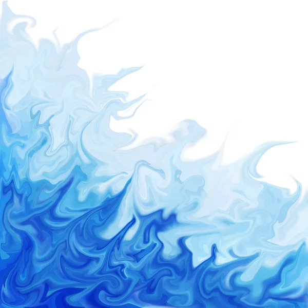 Niebieski Wirowa Cyfrowy Akryl Kolor Lub Podobne Twist Marmur Tekstura — Zdjęcie stockowe